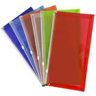 JAM Paper #10 Plastic Envelopes with Zip Closure, 5 x 10, Assorted Poly Colours, Sold Individually, 6 Pack (921z1rbgopclg)-Assorted Colours