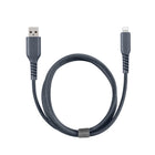 Basic Tech 3ft Lightning Cable Charcoal-Includes an organization strap