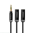 Xtreme XAC9-0112-A13 3ft Met 3.5mm Mini Audio Splitter-Metallic Casing for best quality audio