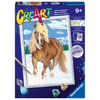 Ravensrburger CreArt The Royal Horse Painting by Numbers Series D-Artistic Development: Painting by number helps develop children's skills, providing practice with color identification, brush control, dexterity, and focus. 