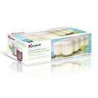 Euro Cuisine GY1920 Glass Jars for Yogurt Maker, Set of 8 with Lids-Each jar holds a 6-oz. servings