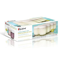 Euro Cuisine GY1920 Glass Jars for Yogurt Maker, Set of 8 with Lids-Each jar holds a 6-oz. servings