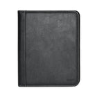 Roots Zip Around Executive Padfolio, Black-Interior adjustable tablet holder