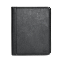 Roots Zip Around Executive Padfolio, Black-Interior adjustable tablet holder