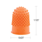 Westcott Heavy Duty Non-Ventilated Fingertip - Small - 12 Pack-Molded shape assures positive grip and long wear
