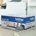 Brother TN227 High Yield Black Toner Cartridges, 2 Pack-Compatible with Brother printer and all-in-one models: HL-L3210CW, HL-L3270CDW, HL-L3290CDW, MFC-L3710CW, MFC-L3750CDW and MFC-L3770CDW