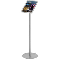 Staples Floor Sign Holder, Silver-Standing sign holder allows signage to be displayed horizontally or vertically