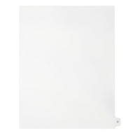 Mark Maker Legal Exhibit Index Tab White Single Tabs, 1/15th Cut, Letter Size, No Holes, Letter O, 25 Pack-White Single Tabs, 1/15th Cut