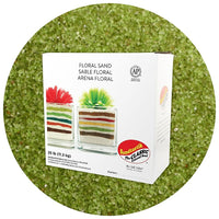 Sandtastik Floral Coloured Sand, 25 lb (11.3 kg) Box, Sour Apple-Coarse grain with natural sparkle throughout