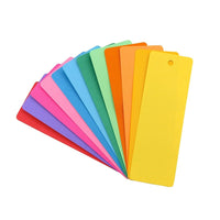 Hygloss 2" x 6" Blank Bookmarks, Assorted, 400 Pack (HYG42610)-Age group and grades: Ages 3 - 18 years and up and grades Preschool - 12th
