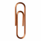 JAM Paper Colored Standard 1" Paper Clips - Rose Gold - 2 Packs of 100-Size: 1 inch (Standard/Regular)