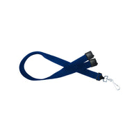 Beslayn Heavy Duty 5/8" Flat Ribbed Polyester Breakaway Lanyard With Nickel-Plated Steel Swivel Hook, Royal Blue, 50 Pack-Easy, convenient way to display your name badge