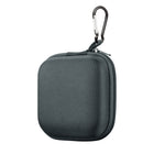 Basic Tech Square Earbud Case with carabiner - Charcoal (BTSECCH)-Lightweight and durable