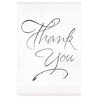 Rosedale 5-1/2" x 8" Formal Thank You Greeting Cards And Envelopes, 12 Pack (17720)-Printed on premium uncoated card stock