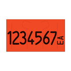 Garvey Labels for Monarch 1131 Pricing Gun - 1-Line - Red - 1 Roll of 2500 Labels (098613)-Dimensions:  4.33"L x 7.68"W x 1.02"H