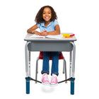 Bouncy Bands for Standard Desks, 20-28" Wide, Blue Support Pipes  (BBABBDB)-Increases time on task.