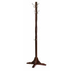 Winsome Jera Coat Tree, Cappuccino-Attractive and elegant coat tree in Cappuccino Finish has 3 Large Double Hooks for Long coats and 3 Small Double Hooks at the top.  Additional 3 single hooks for your umbrella or for the young to hang their own coats.