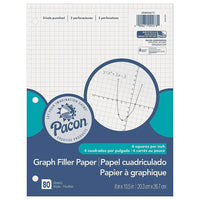 Pacon Graph 4:1" Paper, Quad, 8" x 10.5", 960 Pack (PACMMK09273)-Quality filler paper for all your home, office and classroom needs