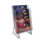 Azar Displays 2-Tier Letter Size Counter Modular Brochure Holder, 2 Pack (252333)-Made from crystal styrene