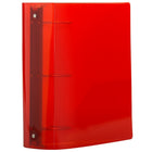 JAM Paper Plastic 3 Ring Binder, 3", Red, 2 Pack-Dimensions: 11.5 x 10.5 x 3