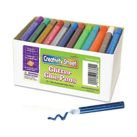 Chenille Kraft Ck3380 Assorted Glue Pens-Glitter glue pens are non-toxic, which makes them ideal for children's crafts in the classroom