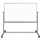 Luxor Mobile Magnetic Double-Sided Ghost Grid Whiteboard, 72" x 40"-72" x 40" whiteboard with 2" x 2" ghost grid pattern