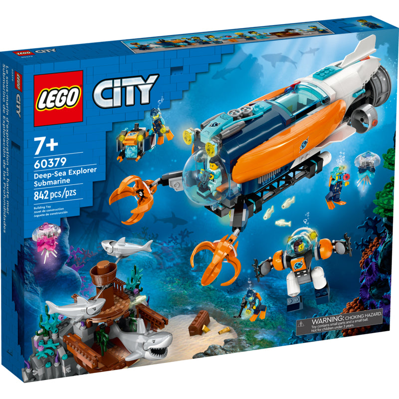 Naked City ボックスセット LEGO City Deep-Sea Explorer Submarine Playset - 842 Pieces