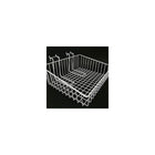 Wamaco Slanted Slatwall/Gridwall Wire Basket - 15"W x 12"D x 5"H - White - 2 Pack-Size: 15"W x 12"D x 5"H