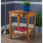 Winsome Studio End / Printer Table, Honey-Dimensions: 29" H. x  23.23" W. x 20.28" D.