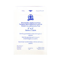 Wasip Non-Adherent Pads - 2" x 3" - 100 Pack-These individually wrapped sterile pads will not stick to the skin or wound and will not disturb the healing process of the wound