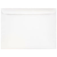 JAM Paper 9 1/2 x 12 5/8 Booklet Envelopes, White, 100 Pack-White
