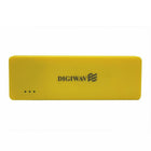 Digiwave 3000mAh Portable Smart Power Bank, 0.4" x 4.7" x 1.6", Yellow-Durable, express charging, portable, fashionable, recharge anytime anywhere, no disconnection issue