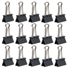 JAM Paper Binder Clips, Medium, Grey, 15 Pack-5