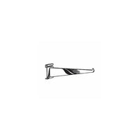 Wamaco 12" Gridwall Shelf Bracket, White, 10 Pack-Ideal for glass, wood and melamine shelves for product display