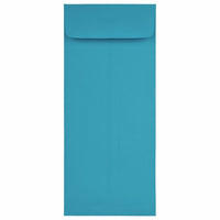 JAM Paper #11 Policy Business Coloured Envelopes - 4.5" x 10.375" - Blue Recycled - 25 Pack-Colour: Blue