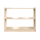 Flash Furniture Bright Beginnings Commercial Grade 2 Shelf Wooden Classroom Open Storage Unit,Safe,Kid Friendly Design - Natural-Rounded Edges Prevent Abrasions from Accidental Contact