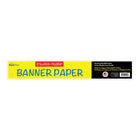 Royal Brites Banner Paper Roll - 17" x 50' - White-Accepts a large variety of mediums including paints and markers