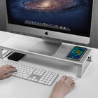 Centon OB-A2D Desktop Riser - Silver-Contains four USB ports