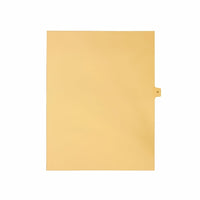 Mark Maker Legal Exhibit Index Tab Buff Single Tabs, 1/15th Cut, Letter Size, No Holes, Letter G, 25 Pack-Buff Single Tabs, 1/15th Cut