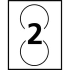 Avery Removable Round Vinyl Film Labels - 5" Dia. - White - 16 Labels-6