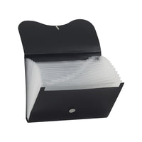 Staples 13 Pocket Expandable Folder - Letter Size - Assorted Colours-Expanding file folder to keep documents, notes, and paperwork in one secure place