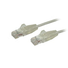 StarTech Cat 6 Ethernet Cable, 6", Grey (N6PAT6INGRS)-36% thinner cable for flexible cable installations in crowded network closets and cable-management panels