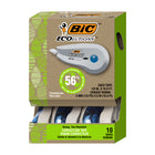 BIC ECOlutions Wite-Out Brand Correction Tape - 6 Meters - 10 Pack-One package contains 10 BIC Wite-Out Brand correction tape dispensers with 6 meters of tape each
