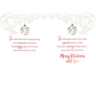 Rosedale Gold Greeting Cards/Envelopes - Merry Christmas Daughter - 5-1/2" x 8" - 6 Pack-Contains glitter or foil embellishments