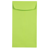 JAM Paper #7 Coin Envelopes, 3 1/2 x 6 1/2, Brite Hue Lime Green, 50 Pack-Coin Envelopes