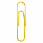 JAM Paper Colored Jumbo 2" Paper Clips - Yellow - 3 Packs of 75-Size: 2 inches (Large/Jumbo)
