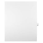 Mark Maker Legal Exhibit Index Tab White Single Tabs, 1/25th Cut, Letter Size, No Holes, Number 90, 25 Pack-White Single Tabs, 1/25th Cut