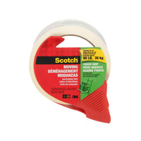 Scotch Packaging Tape - with Red dispenser - 1.88" W x 54.6 yd L (48 mmx50 m) (3500-RD-ESF)-Secures up to 80 lbs of weight per box