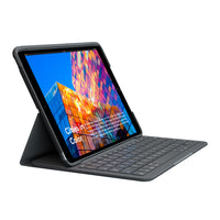 Logitech Slim Folio Wireless Keyboard Case for iPad Air (3rd generation) - Graphite-Enjoy hours of comfortable, flexible typing thanks to large, well-spaced keys stretched edge-to-edge so your hands won’t feel crowded
