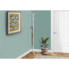 Monarch Specialties 2006 Coat Rack - White Metal-With 2 tiers of hooks, there are plenty of hooks to hang coats, hats and even umbrellas